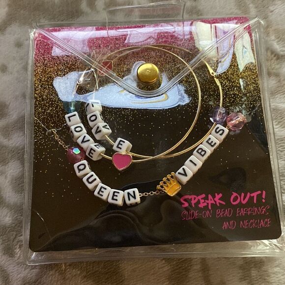 DYI Necklace & Earrings Beaded Set - Picture 1 of 4
